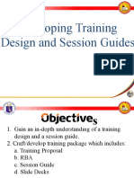 Developing Training Design and Session Guides Final