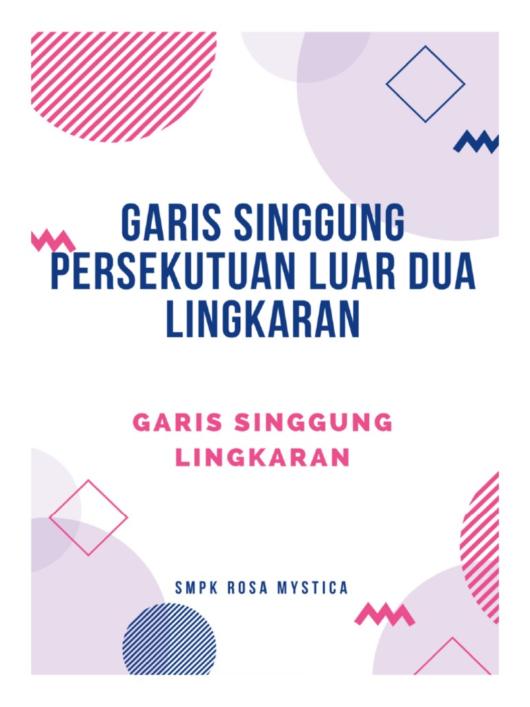 Rumus Garis Singgung Persekutuan Luar | PDF