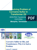 The Evolving Problem of Corrosive Sulfur in Transformer Oil: IEEE/PES Transformers Committee