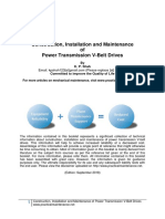 Construction Installation and Maintenance of Power Transmission v Belt Drives