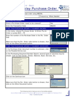 SAP Transaction Commande QRC ME23N Display PO