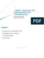 Netscaler VPX Implementation and Troubleshooting