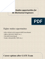 Higher Studies Opportunities