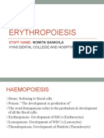 Erythropoiesis: Staff Name