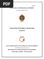 NETWORKS LAB MANUAL CBCS SCHEME 5 Sem