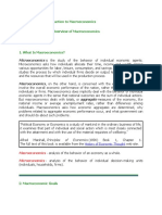 Introduction to Macroeconomics - Analysis of National Economy