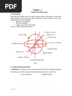 Angles and Directions: Chapter - 5