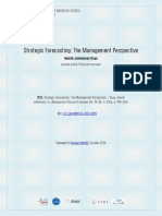 Henrik Johannsen Duus Strategic Forecasting The Management Perspective Postprint