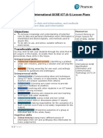 Pearson Edexcel International GCSE ICT (9-1) Lesson Plans