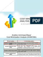 Cost-Minimization Analysis: Apt. Siva Fauziah M.Farm