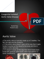 Isolated Congenital Aortic Valve Disease
