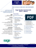 Sage Gestion Commerciale 100 N. 1 (Base) : Formation Et Intervention Dans Vos Locaux Ou Dans Notre Centre de Formation