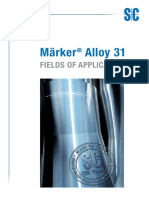 Märker Alloy 31: Fields of Application