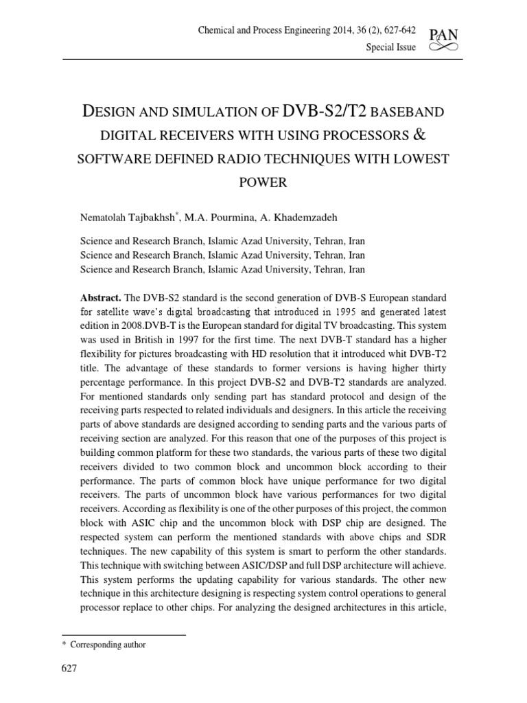 Design and Simulation of DVB S2 T2 Baseb | PDF | Modulation | Low ...