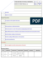 Work Instructions-Testing of Physical Properties Hardness of Cured Tube