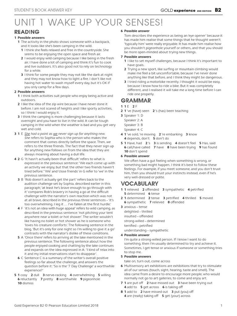 Gold Experience B2 2nd Edition Teacher s Book Pdf