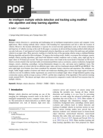 An Intelligent Multiple Vehicle Detection and Tracking Using Modified Vibe Algorithm and Deep Learning Algorithm