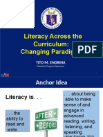 Literacy Across The Curriculum: Changing Paradigms: Tito M. Endrina