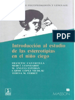 Libro Introducc Al Estudio de Las Estereotipias en El Niño Ciego 