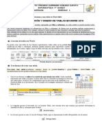 Guia Creacion y Diseño de Tablas en Word 2010 - Semana Del 5 Al 9 de Abril de 2021