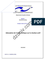 Surface & Cat Hétérogène - TP - Compte Rendu Du Tp Adsorption de l'Acide Acétique Sur Le Charbon Actif 6653 (1)