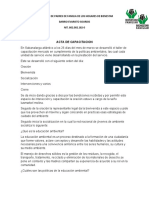 Acta de Capacitacion Marzo 2021