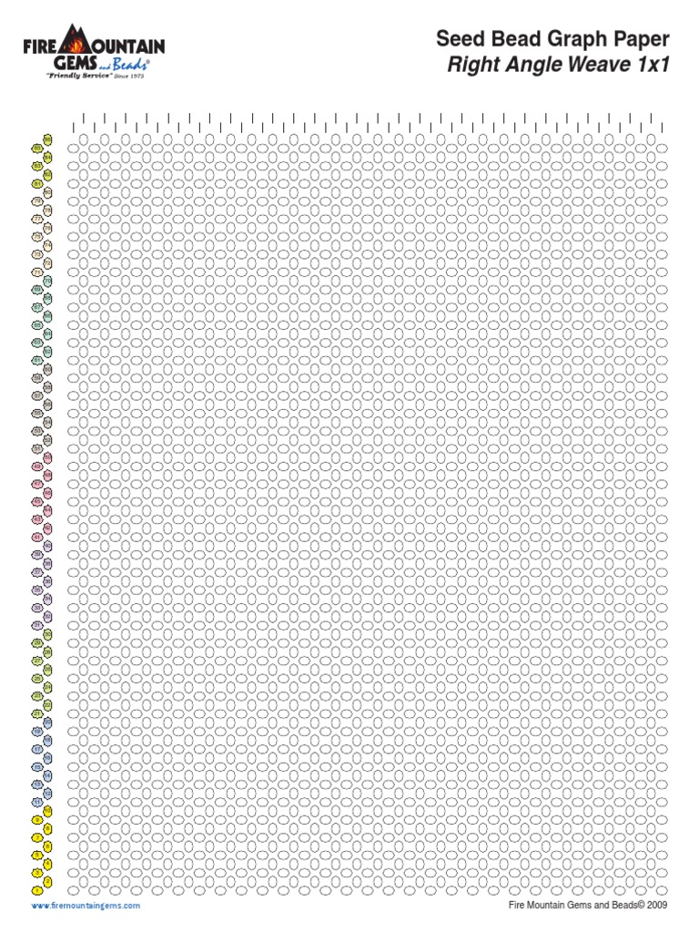 Seed Bead Graph Paper for Weaving | PDF
