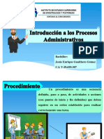 Diapositivas Introduccion A Los Procesos Administrativos PDF