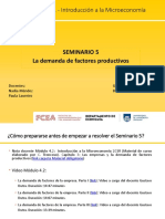 Seminario 05. La Demanda de Factores Productivos