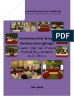 Comfrel 14 March 2011 Report On Gender Policy and Women Political Empowerment in Cambodia