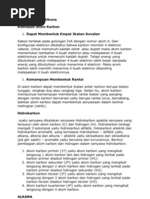 Alkana Alkena Alkuna