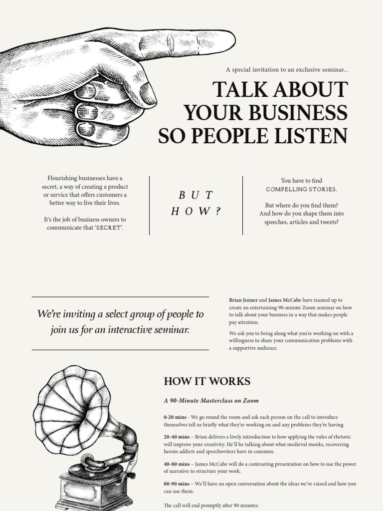 Masterclass: Crafting Business Stories | PDF | Storytelling | Communication