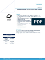 160-Watt + 160-Watt Dual BTL Class-D Audio Amplifier: TDA7498E