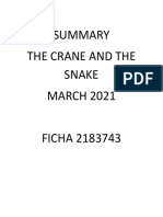 The Crane and The Snake MARCH 2021