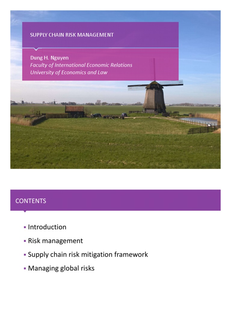 Global Supply Chain Risk Guide | PDF | Supply Chain | Risk Management