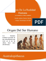 Génesis de La Realidad Humana