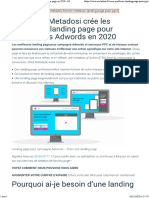 Landing page pour campagne Adwords - Créer une page en 2020 - METADOSI