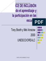 02 Booth, T., Ainscow. Índice de Inclusión. Desarrollando El Aprendizaje-Mi Planeación de Clase