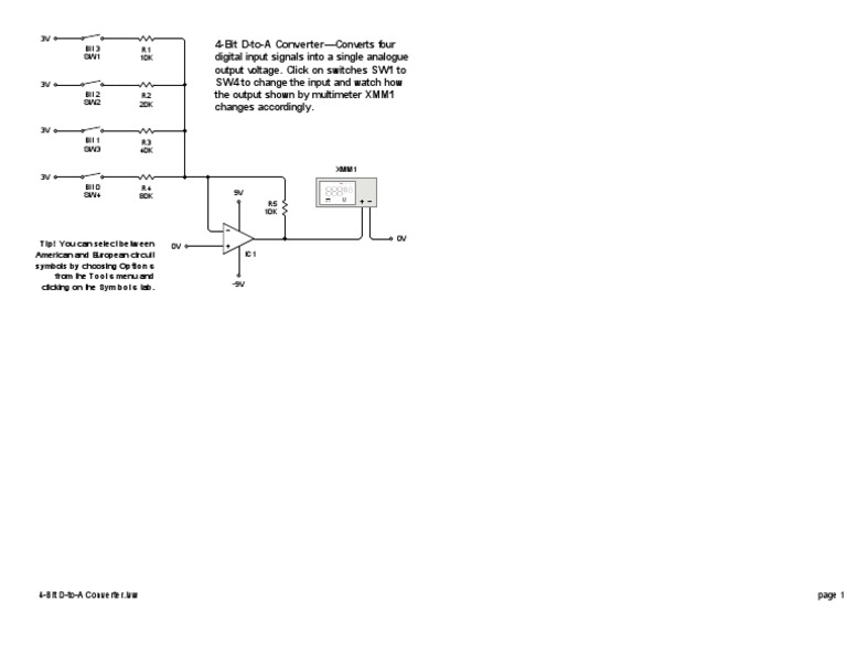4Bit DtoA Converter PDF