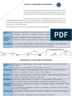 Conectores y Marcadores Textuales