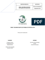 GOP - PR - 001 Procedimiento para Arme y Desarme Del Equipo de Pruebas