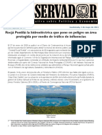 Informe Especial 27 Rocjá Pontilá La Hidroeléctrica Que Pone en Peligro Un Área Protegida Por Medio de Tráfico de Influencias