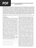 Congestion Management in Power Transmission Network Under Line Interruption Condition Using TCSC