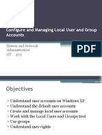 Creating and Managing User Accounts