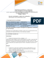Guía de Actividades y Rúbrica de Evaluación - Unidad 1 y 2 - Fase 2 - Identificación de La Problemática Social