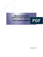 Model Soleil-PJ1 Field Service Manual: Machine Codes: Y011/Y012