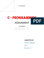 GLA PROGRAMMING ASSIGNMENT ON FUNCTIONS