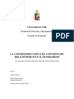 La Contrainduccion o El Concepto de Relativismo en P. K. Feyerabend