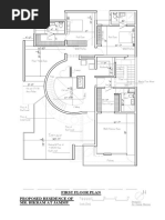 Terrace: Proposed Residence of Mr. Bikram at Jammu First Floor Plan