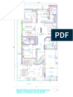 Proposed Ground Floor Plan Option-1 (Without Cut-Out (D/H) ) : Toilet